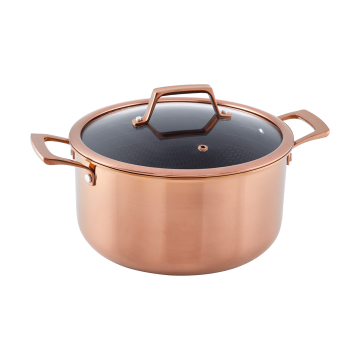 Hâws Santo gryta med lock hybrid coating 5,8 L - Rose Gold - Hâws