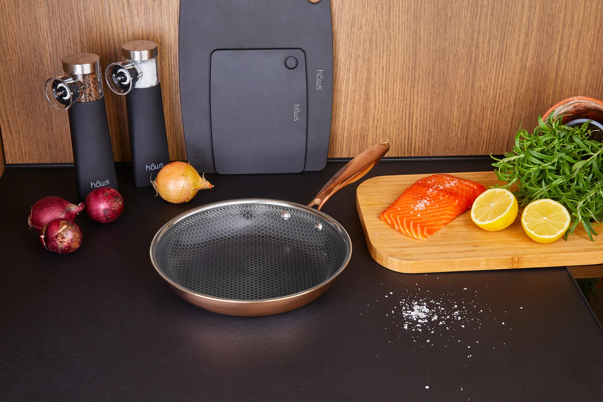 Hâws Santo stekpanna hybrid coating rose gold, Ø24 cm Hâws