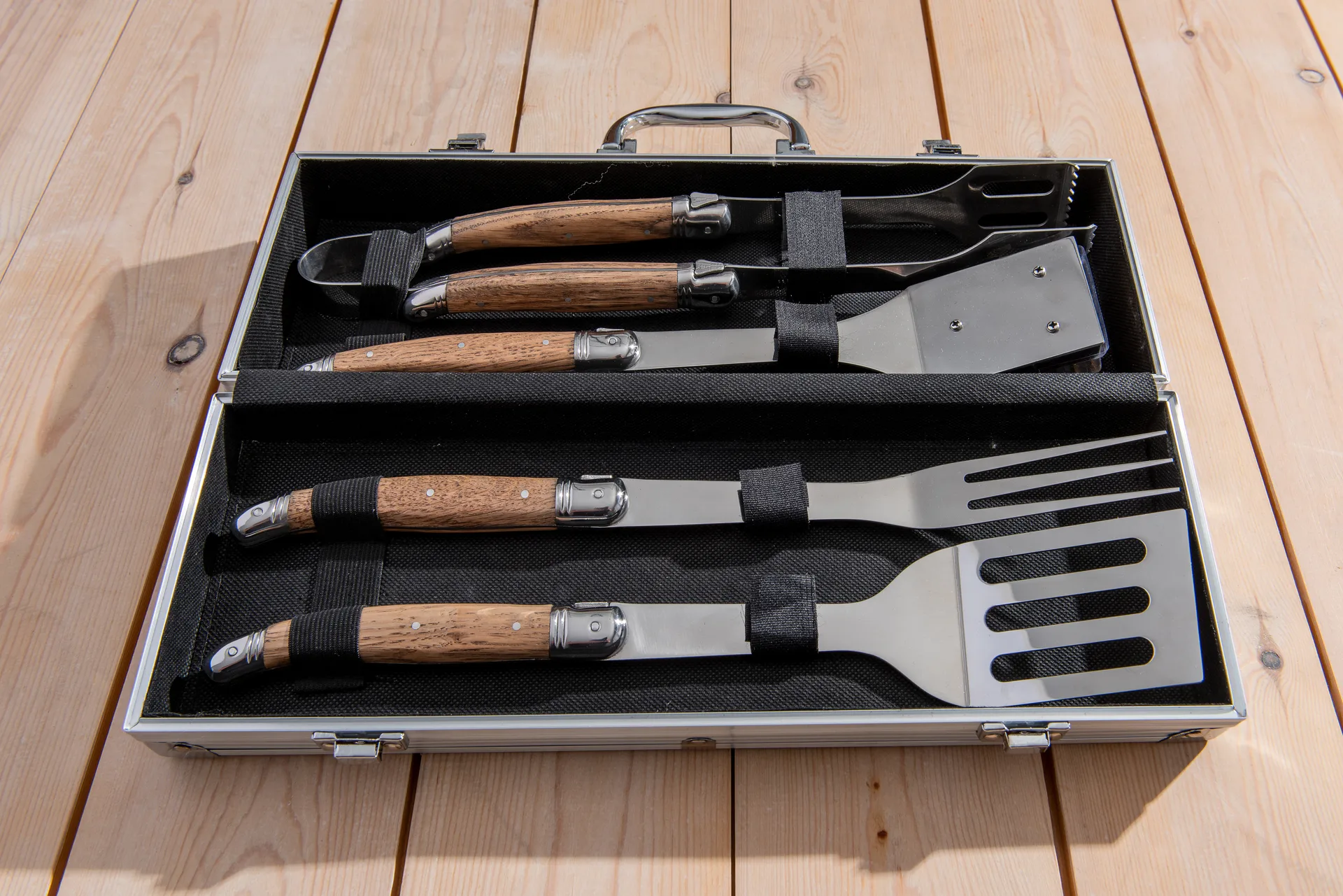 Laguiole By Hâws BBQ grillset 4-delar, Oak Hâws