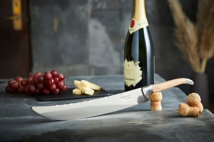 Laguiole By Hâws champagnesabel 27 cm, Olivträ-rostfritt stål Hâws