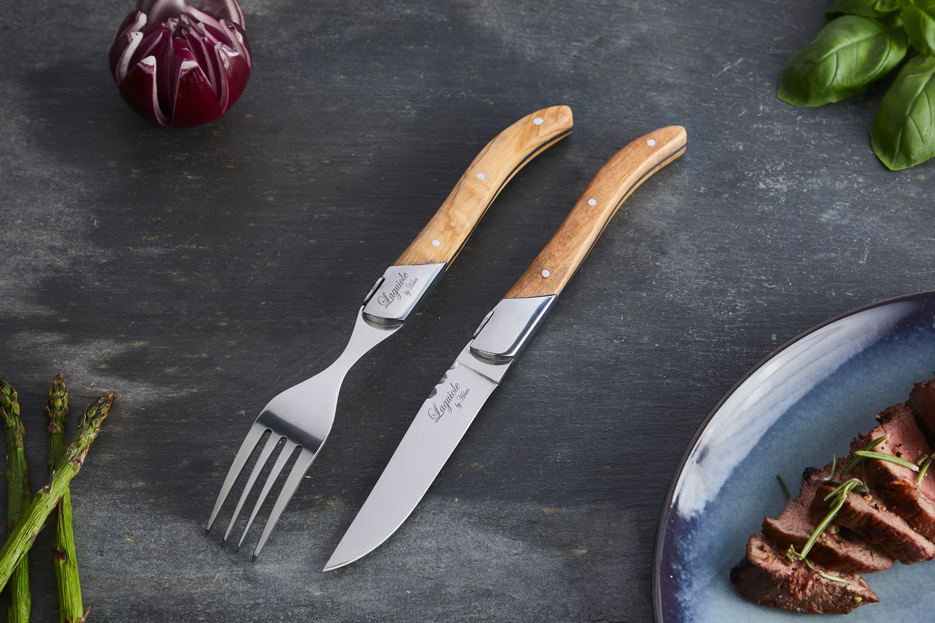 Laguiole By Hâws grillbestick 12-delar, Olive Hâws