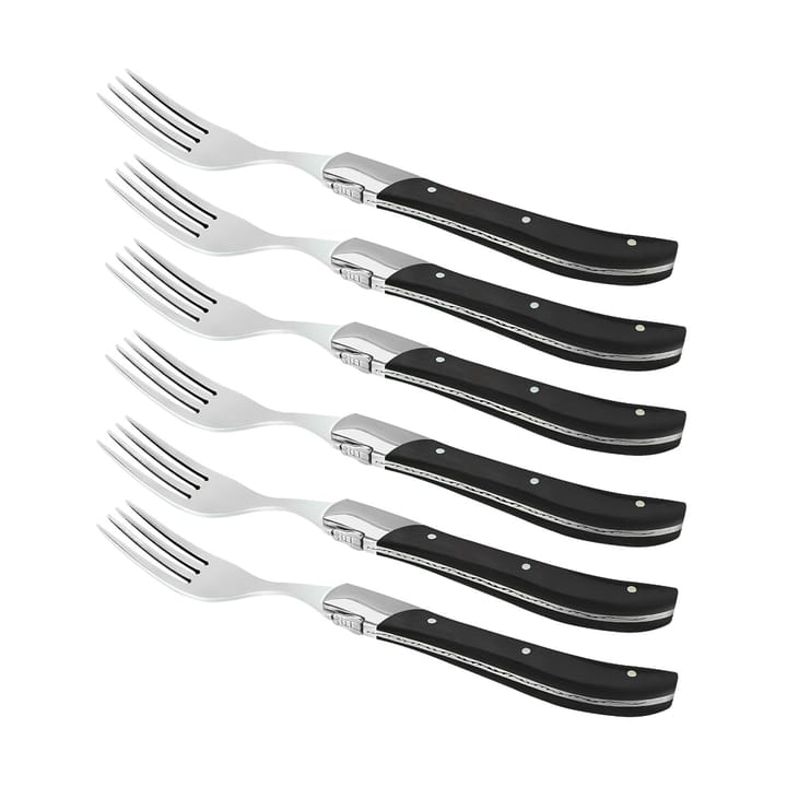 Laguiole By Hâws grillgaffel 6-pack - Black Wood - Hâws