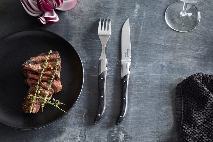 Laguiole By Hâws grillgaffel 6-pack, Black Wood Hâws