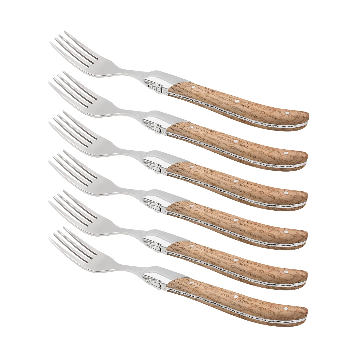 Laguiole By Hâws grillgaffel 6-pack, Oak Hâws