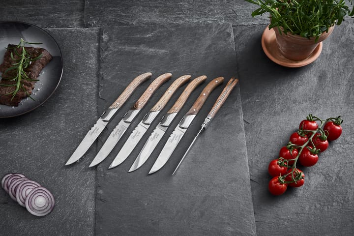 Laguiole By Hâws grillgaffel 6-pack, Oak Hâws