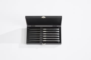 Laguiole By Hâws grillkniv 6-pack - Black Wood - Hâws