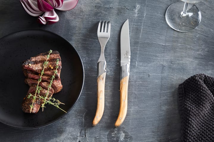 Laguiole By Hâws grillkniv 6-pack, Olive Hâws
