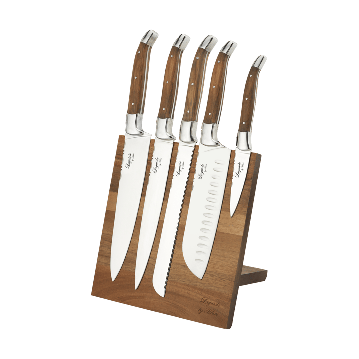 Laguiole By Hâws knivset med block 6-delar - Olive - Hâws
