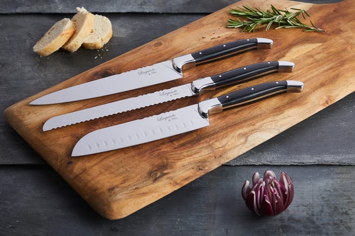 Laguiole By Hâws kockknivsset 3-delar, Black Wood Hâws