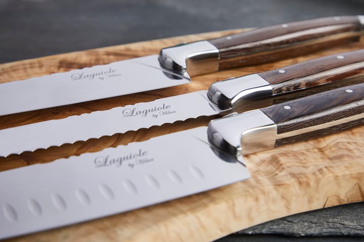Laguiole By Hâws kockknivsset 3-delar, Wengé Hâws