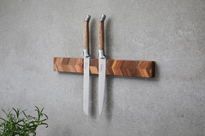 Laguiole by Hâws magnetisk knivlist 40x5x2 cm, Acacia wood Herringbone style Hâws