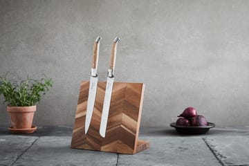 Laguiole By Hâws magnetiskt knivblock 22,6x19,5 cm - Acacia - Hâws