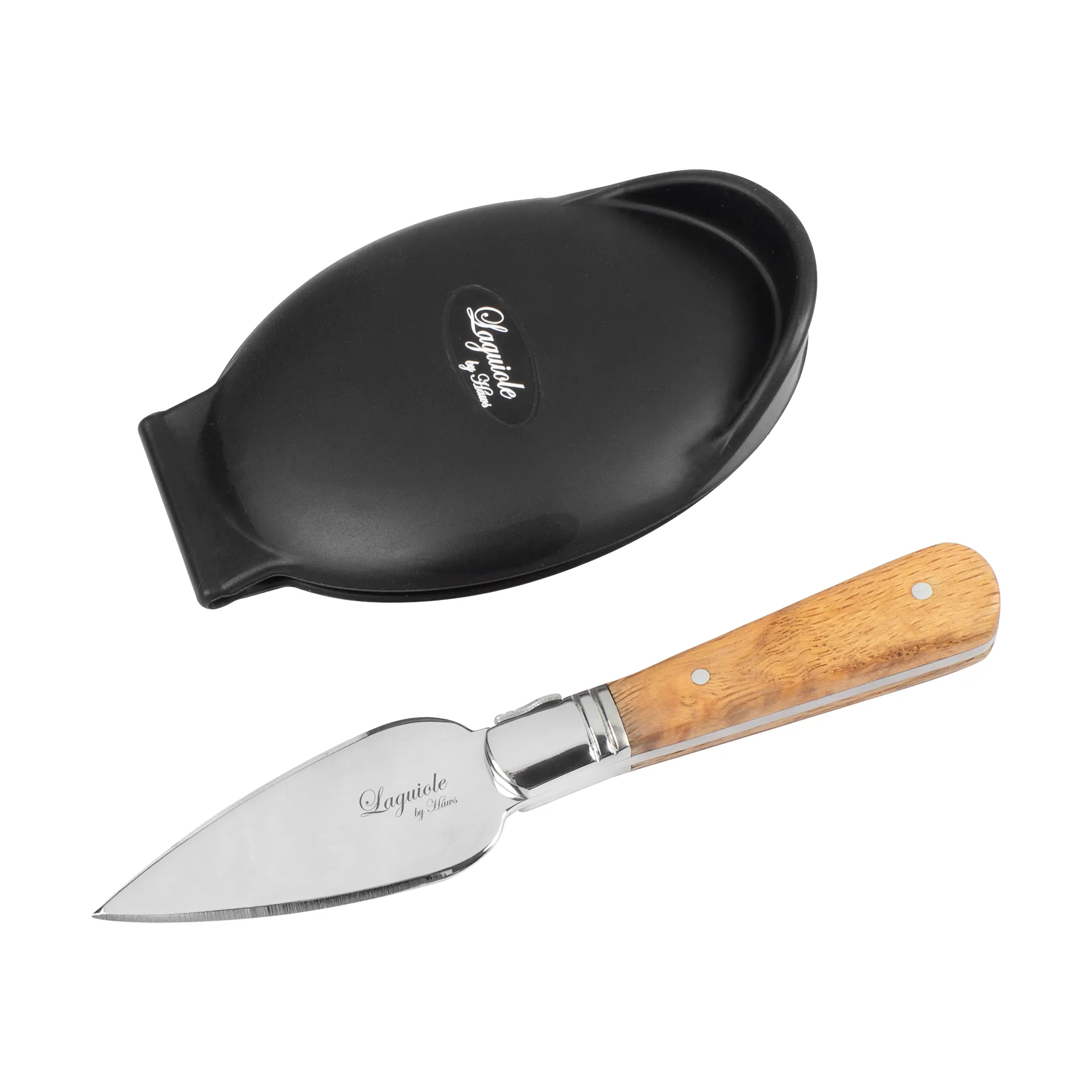 Laguiole by Hâws ostronset 2-delar, Olivträ-rostfritt stål Hâws