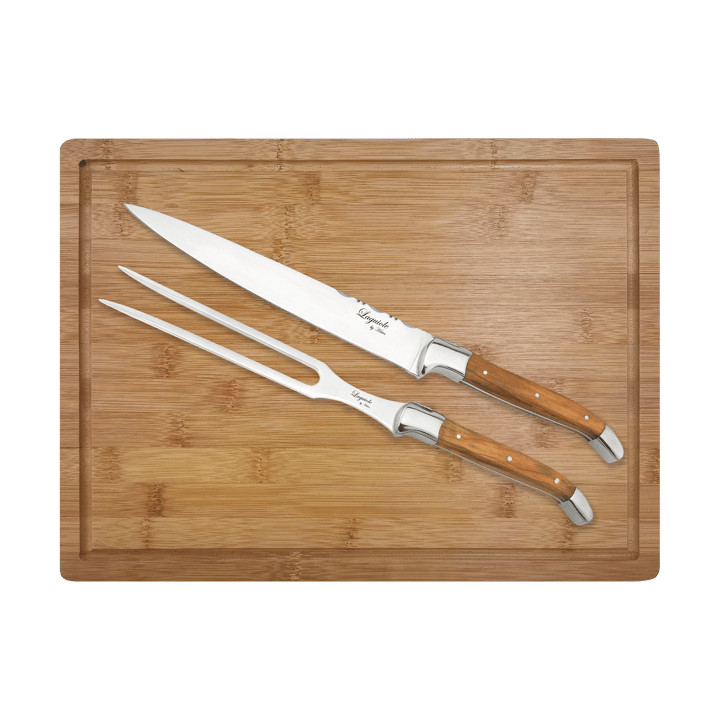Laguiole By Hâws trancherset med skärbräda 3-delar - Olive - Hâws