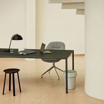 About a Chair 121 Soft kontorsstol - Soft grey-snurrstativ i aluminium - HAY