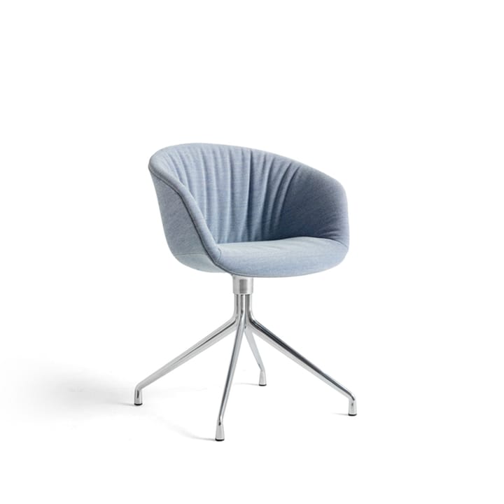 About a Chair 21 Soft stol, Blue melange-aluminium stativ HAY