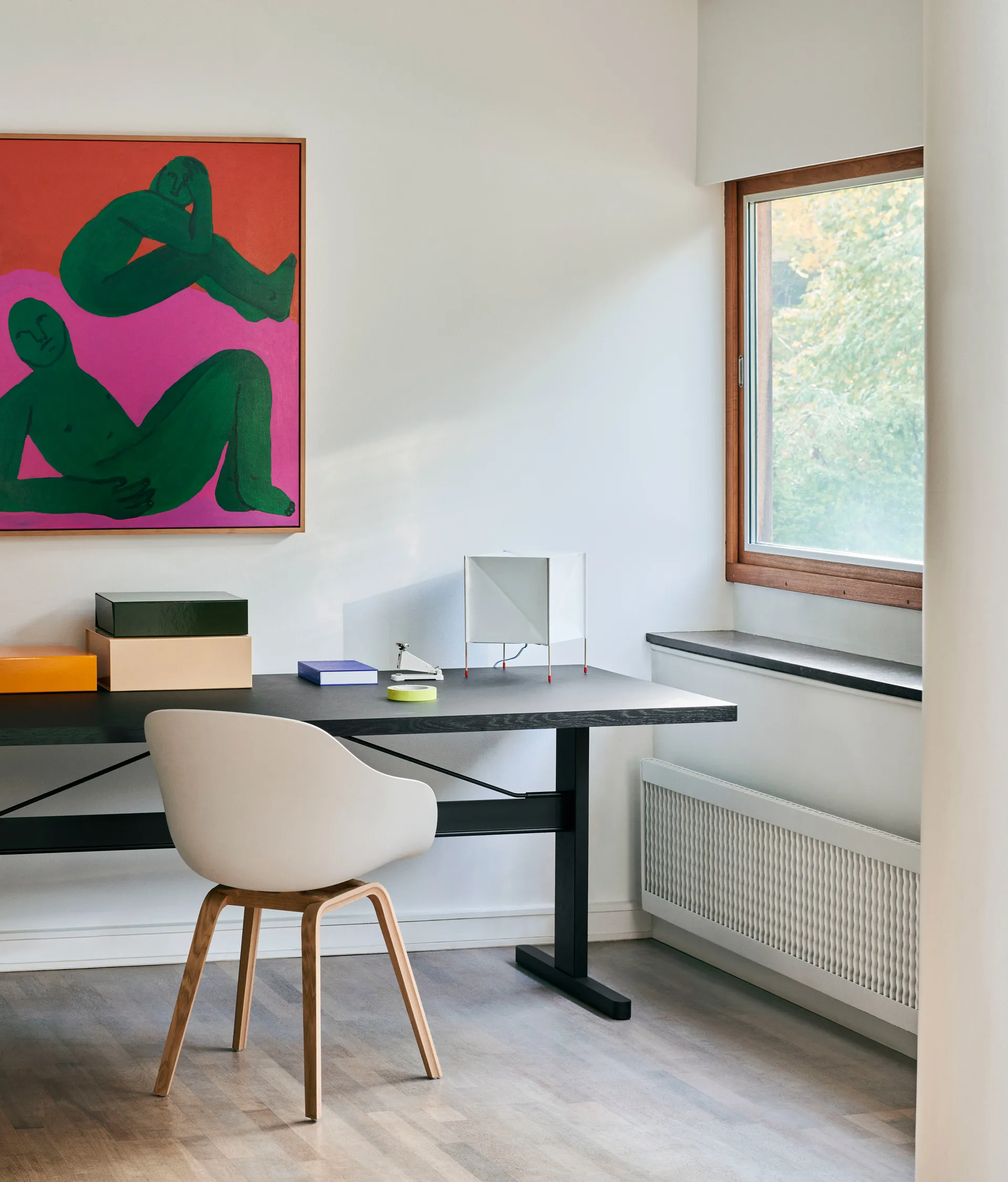 About a Chair 22 stol 2.0, Melange cream-lackerat ekstativ HAY