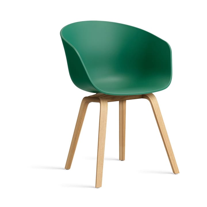 About a Chair 22 stol - Teal green-lackerat ekstativ - HAY