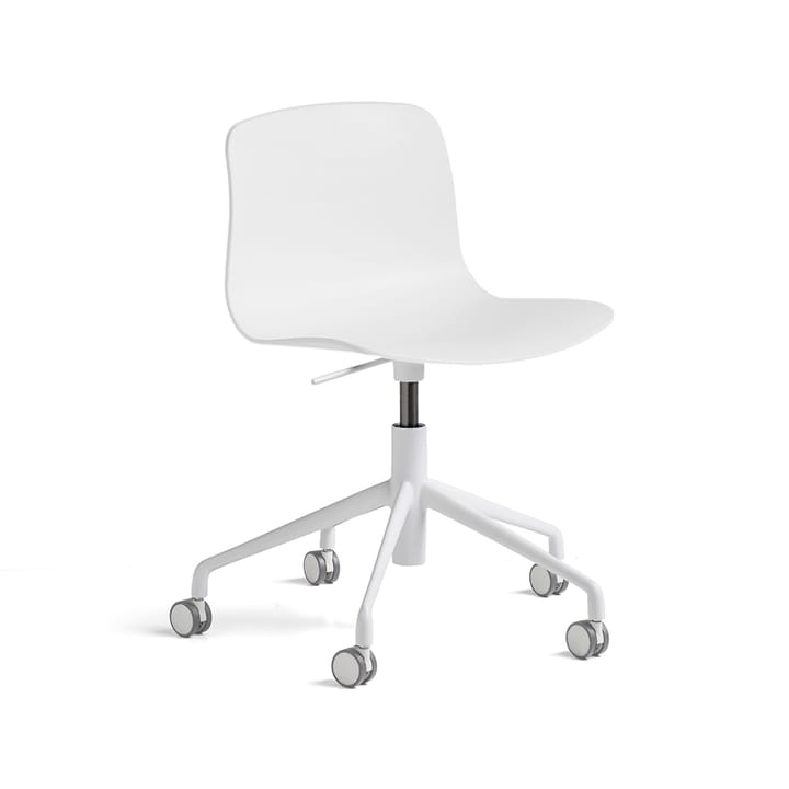 About a Chair 50 kontorsstol, white, vitt stativ med hjul HAY