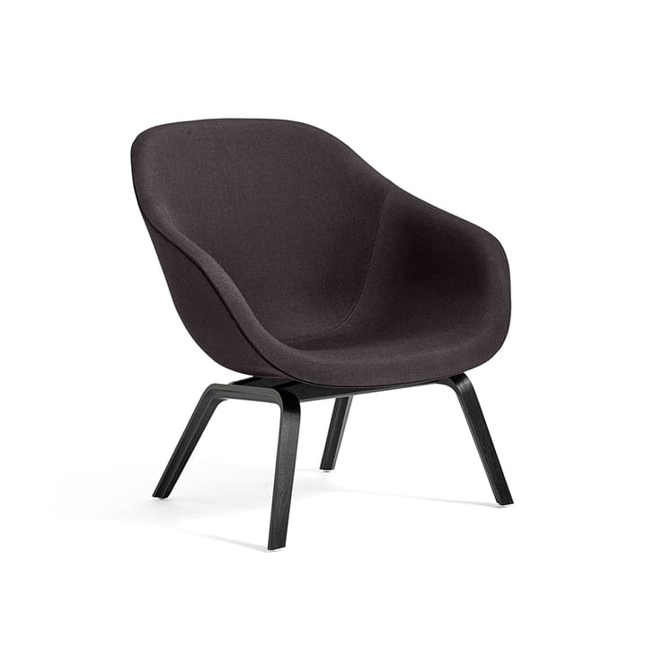 About a Lounge 83 loungefåtölj - Black dark brown melange-svart ekben - HAY