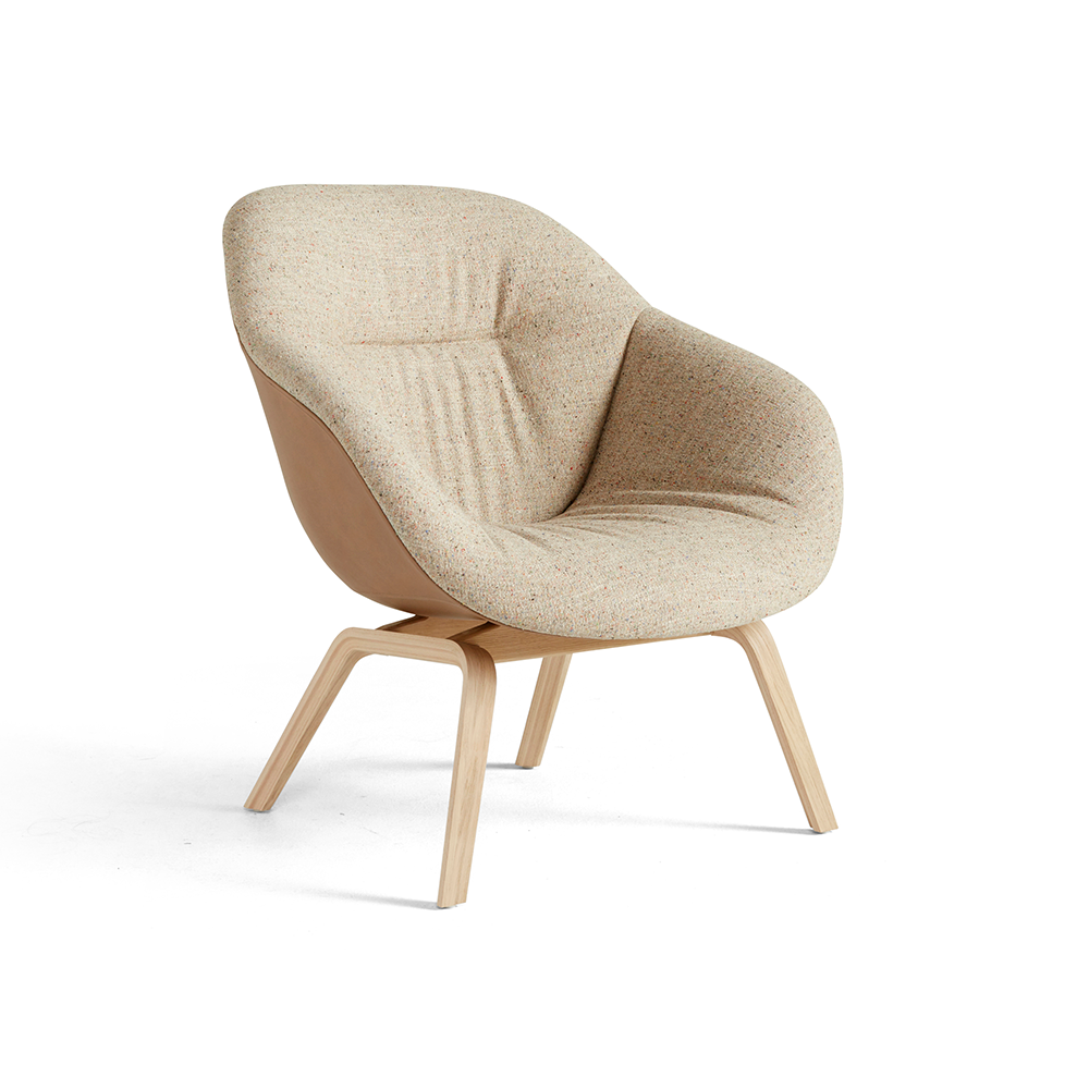 HAY About a Lounge 83 Soft Duo loungefåtölj Bolgheri lgg60 melange-ekben
