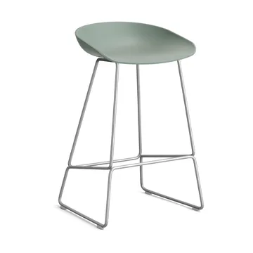 About a Stool 38 Low barstol 2.0 - Fall green-rostfritt stålstativ - HAY