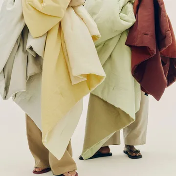 Air Quilt filt - Soft yellow, 140x200 cm - HAY