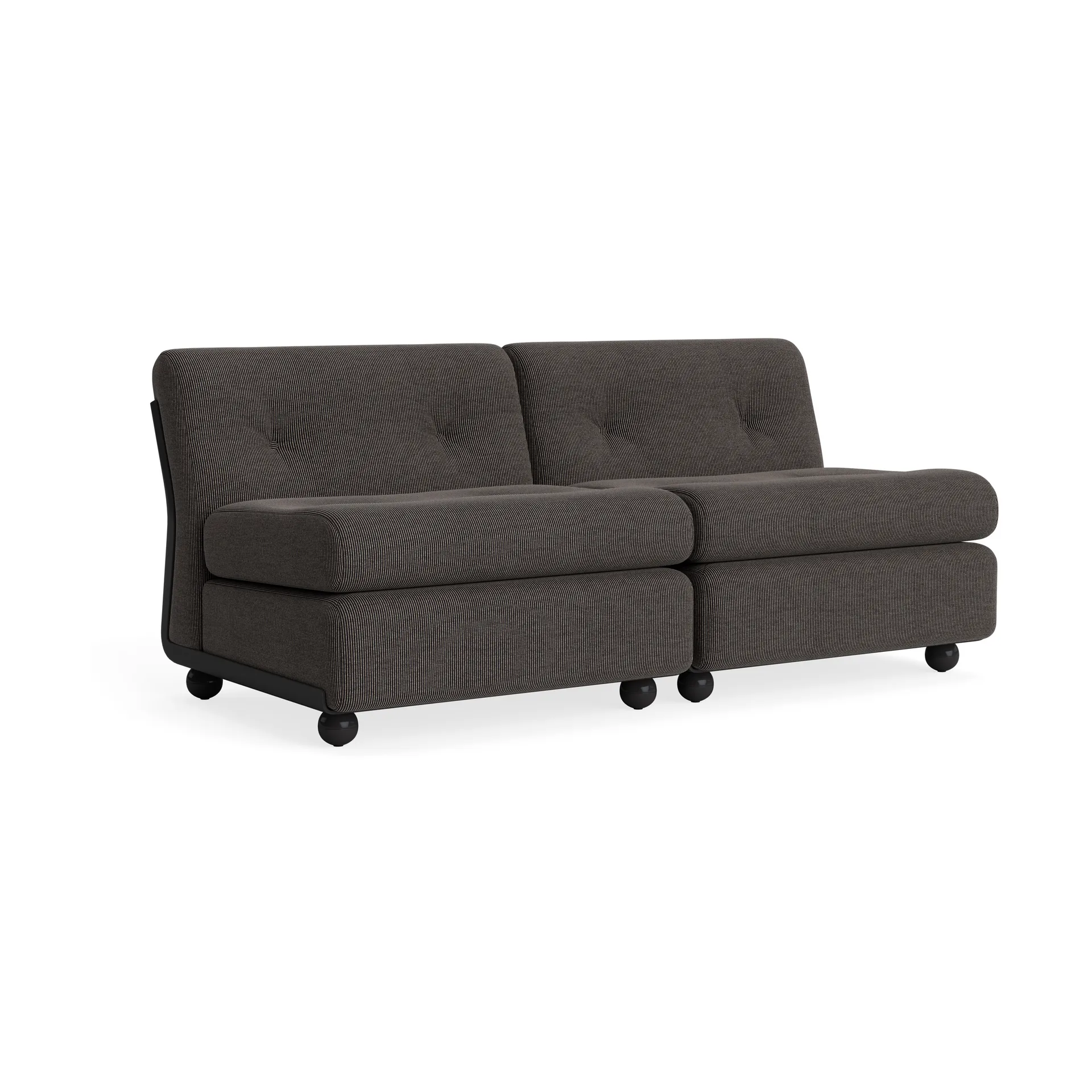 Amanta soffmodul, Anthracite-yuma 1010, 2-sits HAY