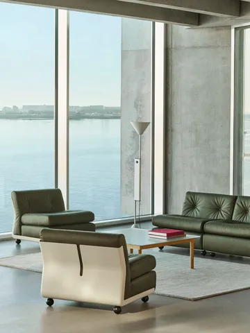 Amanta soffmodul - Cream beige-sense forest, 1-sits/fåtölj - HAY