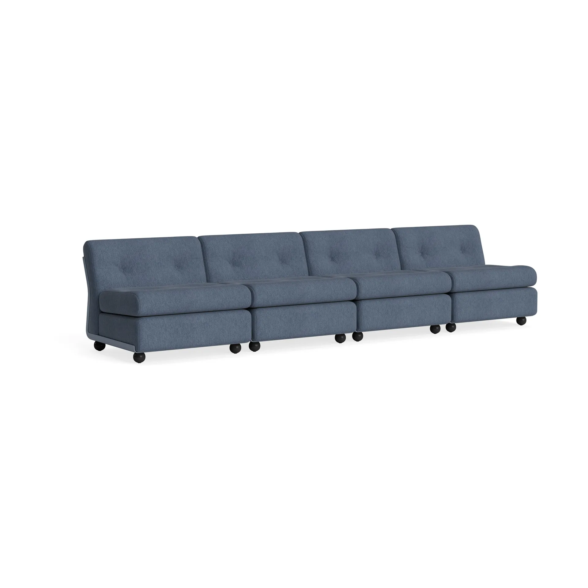 Amanta soffmodul, Frost blue-turf blue, 4-sits HAY