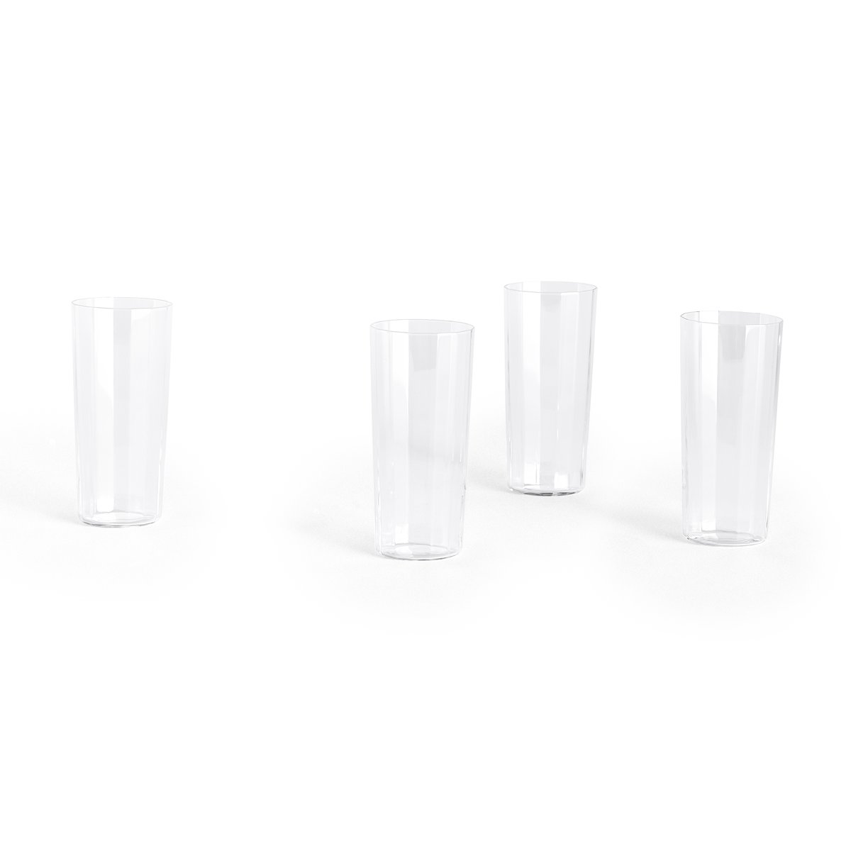 HAY Angle dricksglas 4-pack Tall 13 cm | Skandinavisk Design | Dricksglas | Transparent