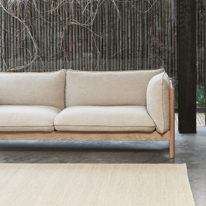 Arbour ECO 2-sits Soffa, Re-wool 648 multi-vinröd bok HAY