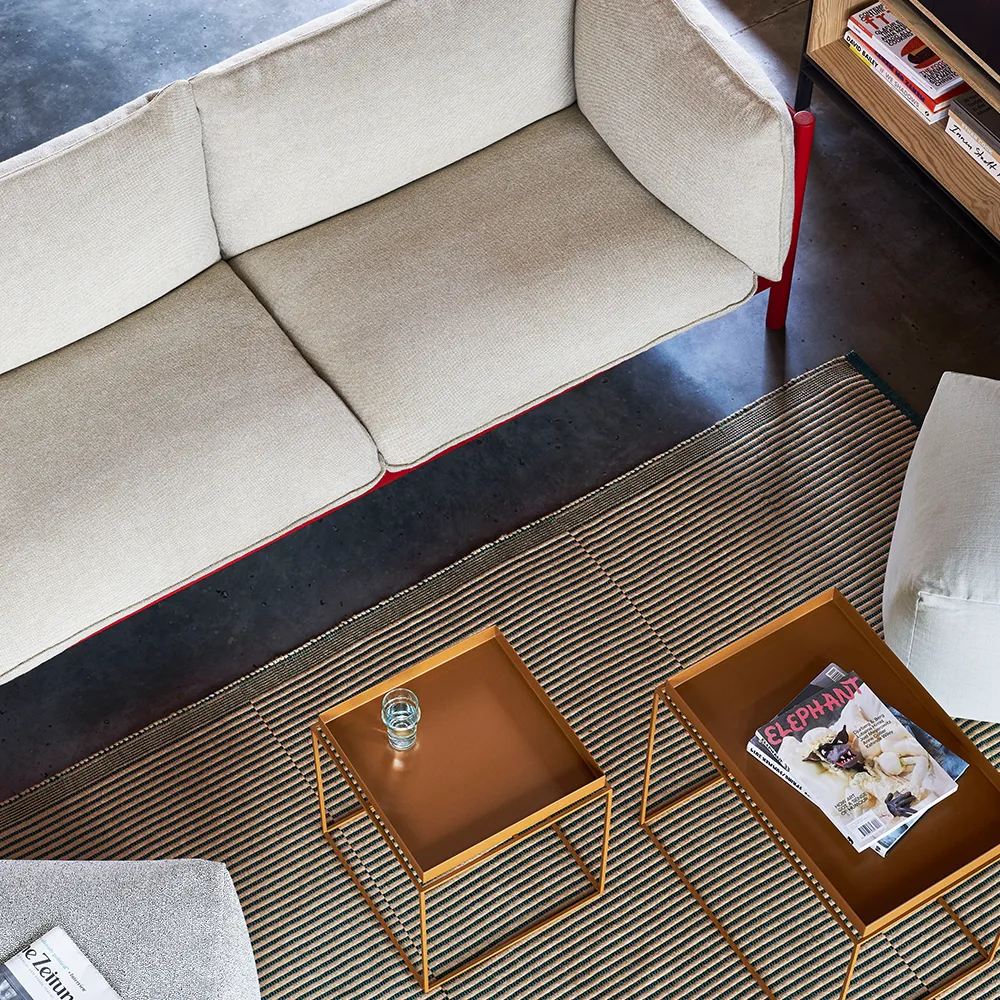 Arbour ECO 2-sits Soffa, Tyg vidar 472 mustard-vaxoljat ekstativ HAY