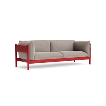 Arbour ECO 3-sits soffa - Beige-vinröd bok - HAY