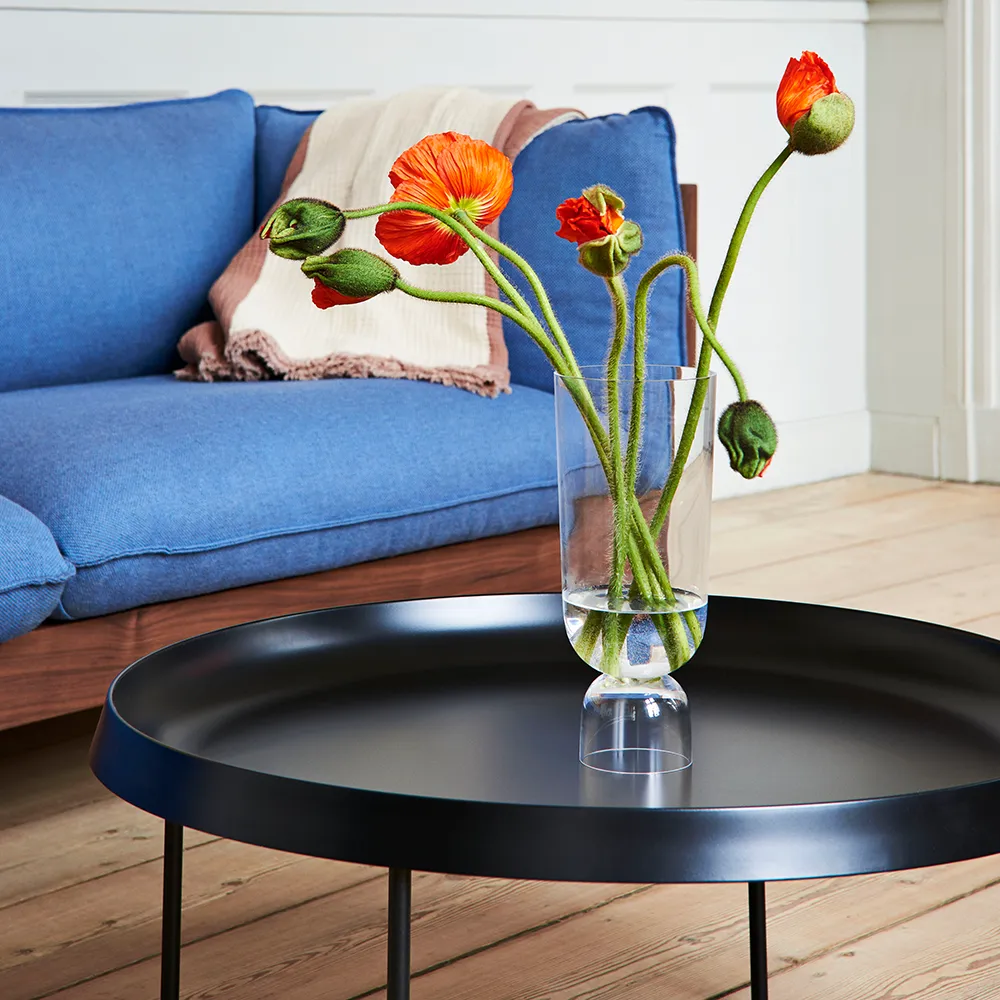 Arbour ECO 3-sits soffa, tyg hallingdal 220 beige, vaxoljad ek HAY