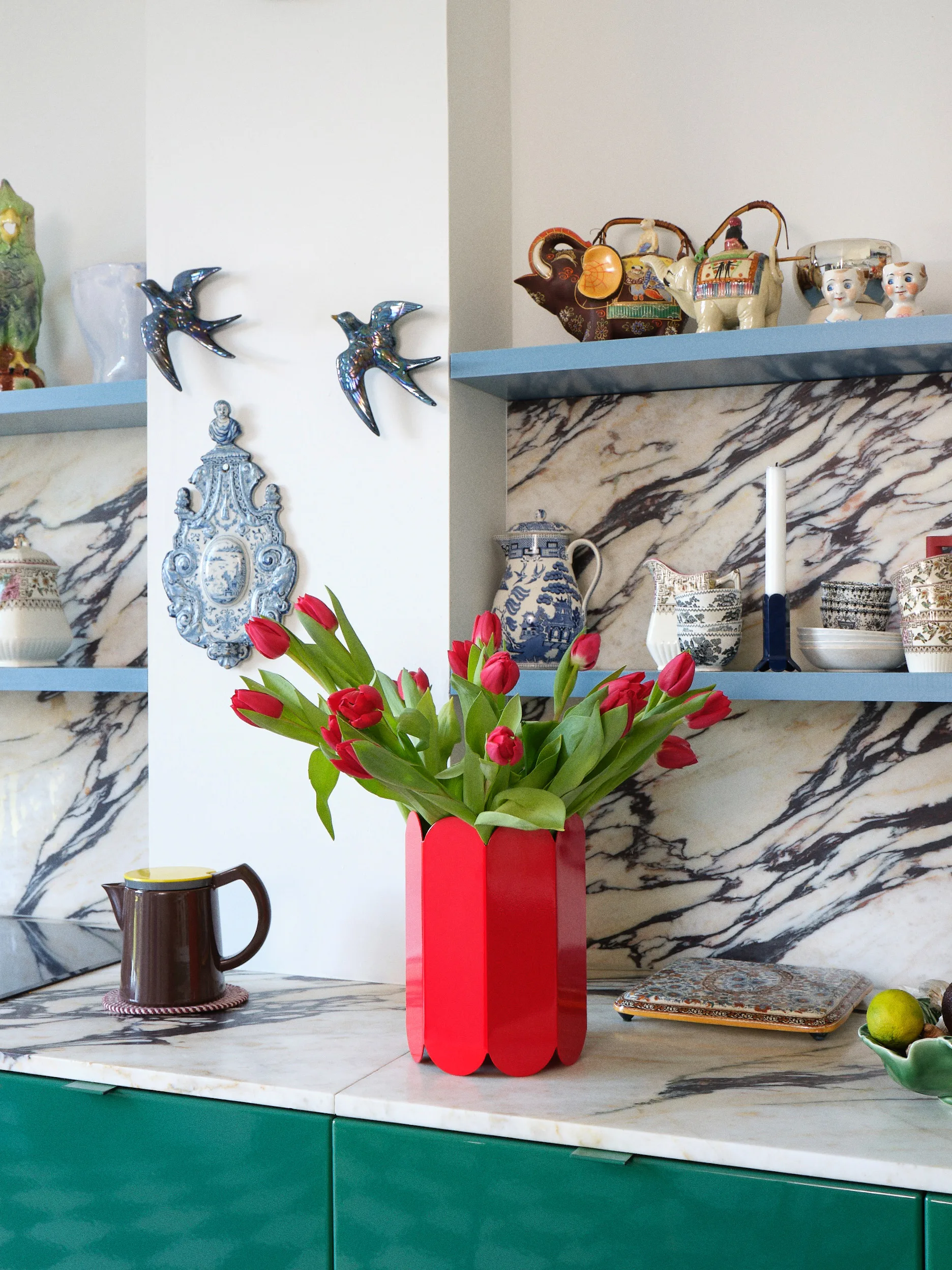 Arcs ljusstake 9 cm, Dark blue HAY