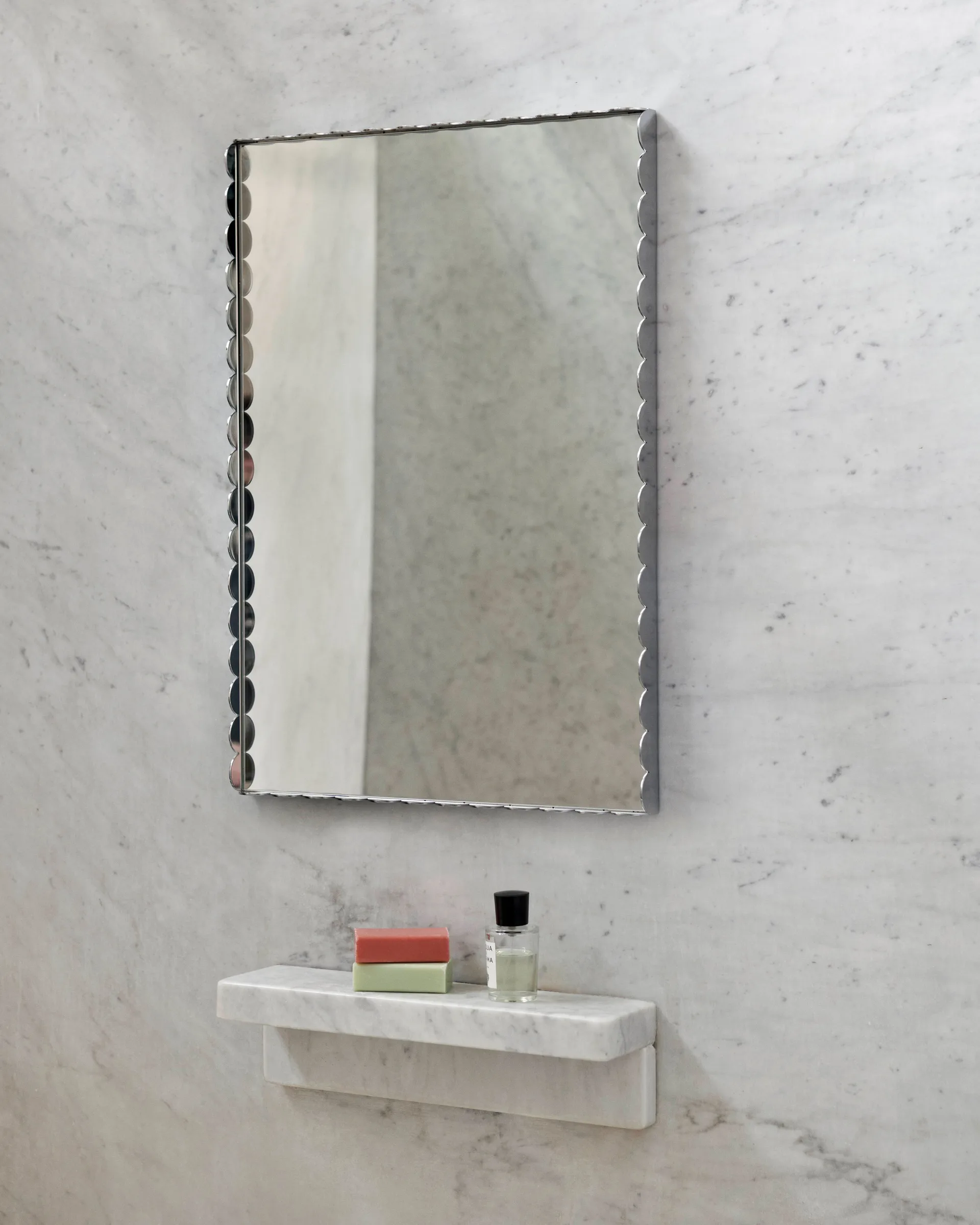 Arcs Mirror Rectangle S spegel 43,5x61,5 cm, Rostfritt stål HAY