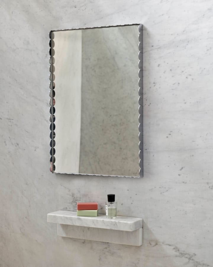 Arcs Mirror Rectangle S spegel 43,5x61,5 cm, Rostfritt stål HAY