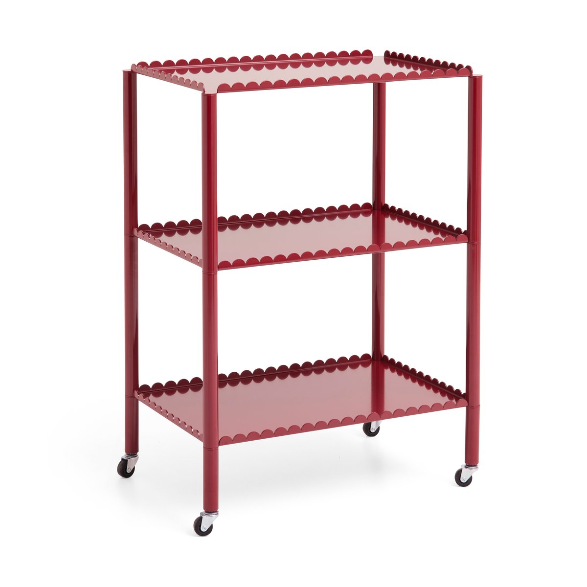 HAY Arcs Trolley High serveringsvagn Auburn red | Skandinavisk Design | Serveringsvagnar & Rullvagnar | Röd