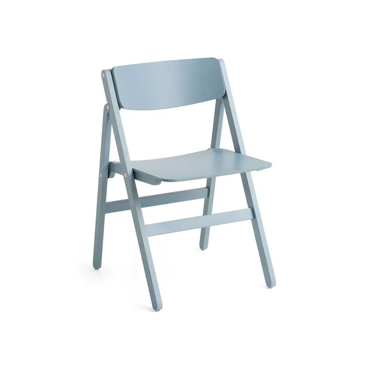 Backflip Chair stol - Cloud blue lackerad bok - HAY