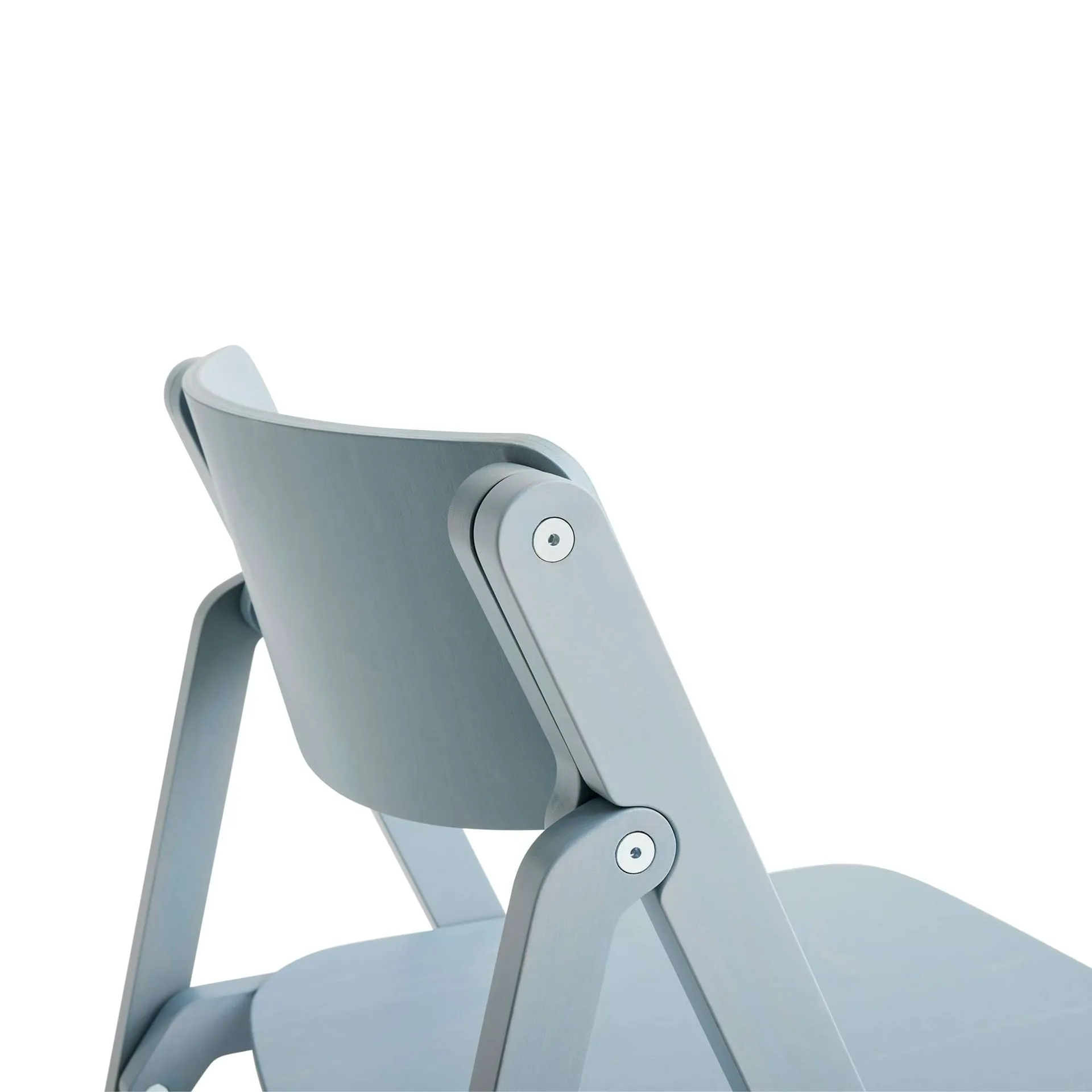 Backflip Chair stol, Cloud blue lackerad bok HAY