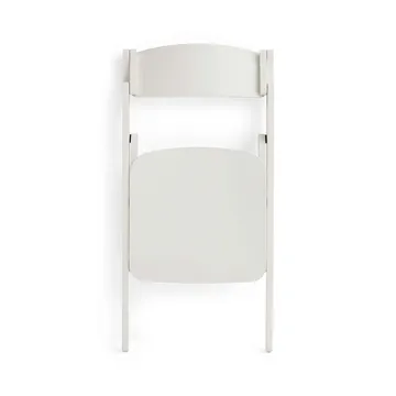 Backflip Chair stol - Cream white lackerad bok - HAY