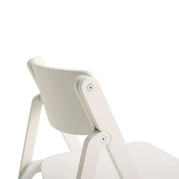 Backflip Chair stol - Cream white lackerad bok - HAY