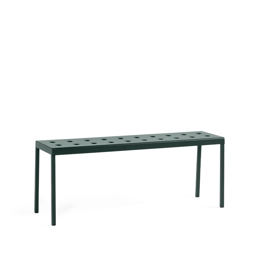HAY Balcony bänk dark forest, 119,5 cm | Skandinavisk Design | Trädgårdsbänkar | Grön