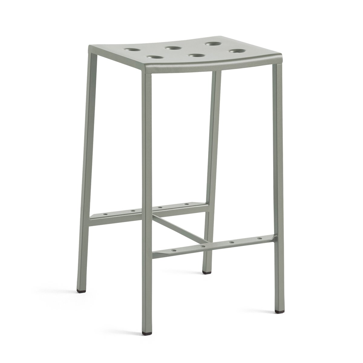 HAY Balcony barpall låg 65 cm Desert green | Skandinavisk Design | Trädgårdsstolar | Grön