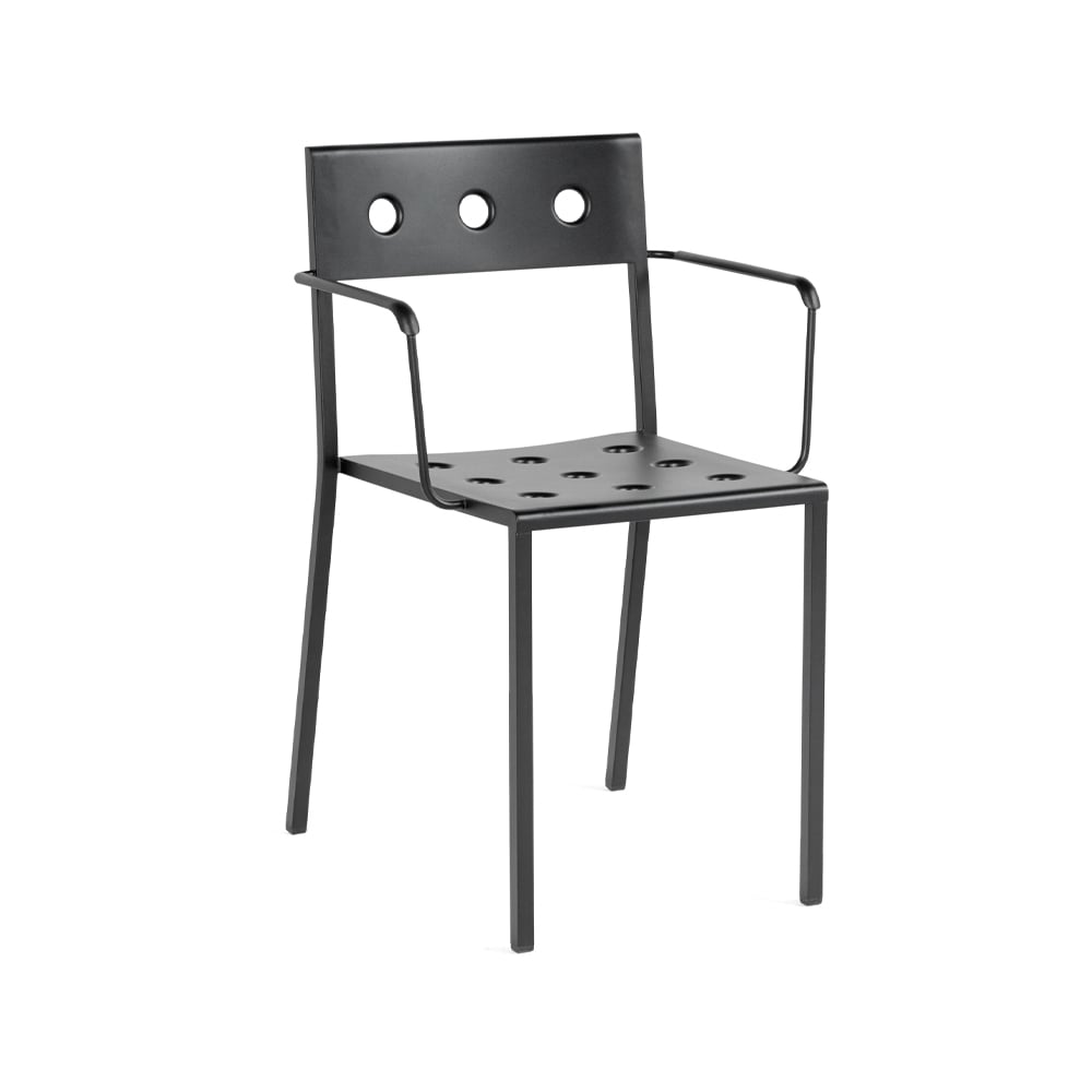 HAY Balcony karmstol anthracite | Skandinavisk Design | Trädgårdsstolar | Grå
