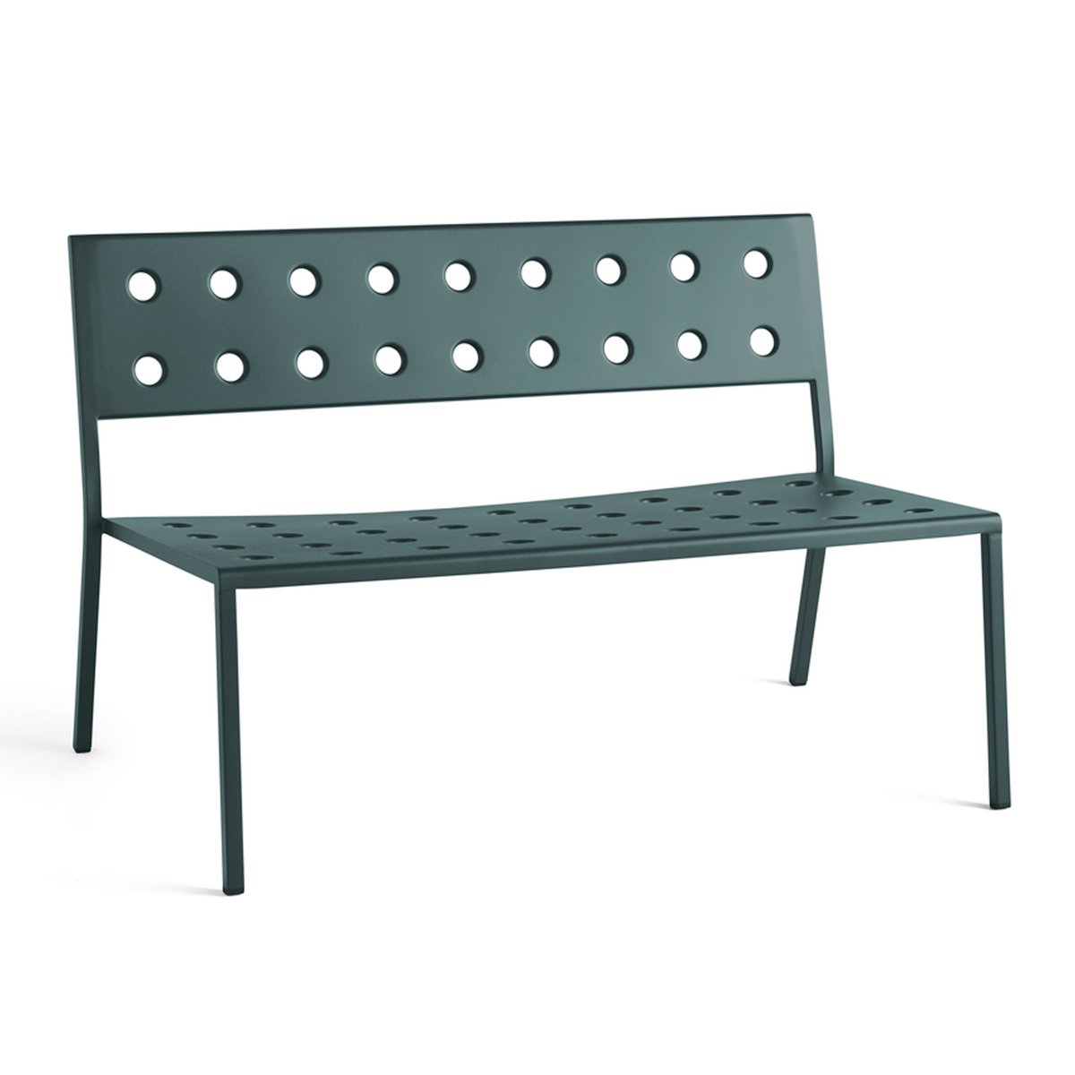 HAY Balcony Lounge bänk 113,5x69 cm Dark forest | Skandinavisk Design | Trädgårdsbänkar | Grön