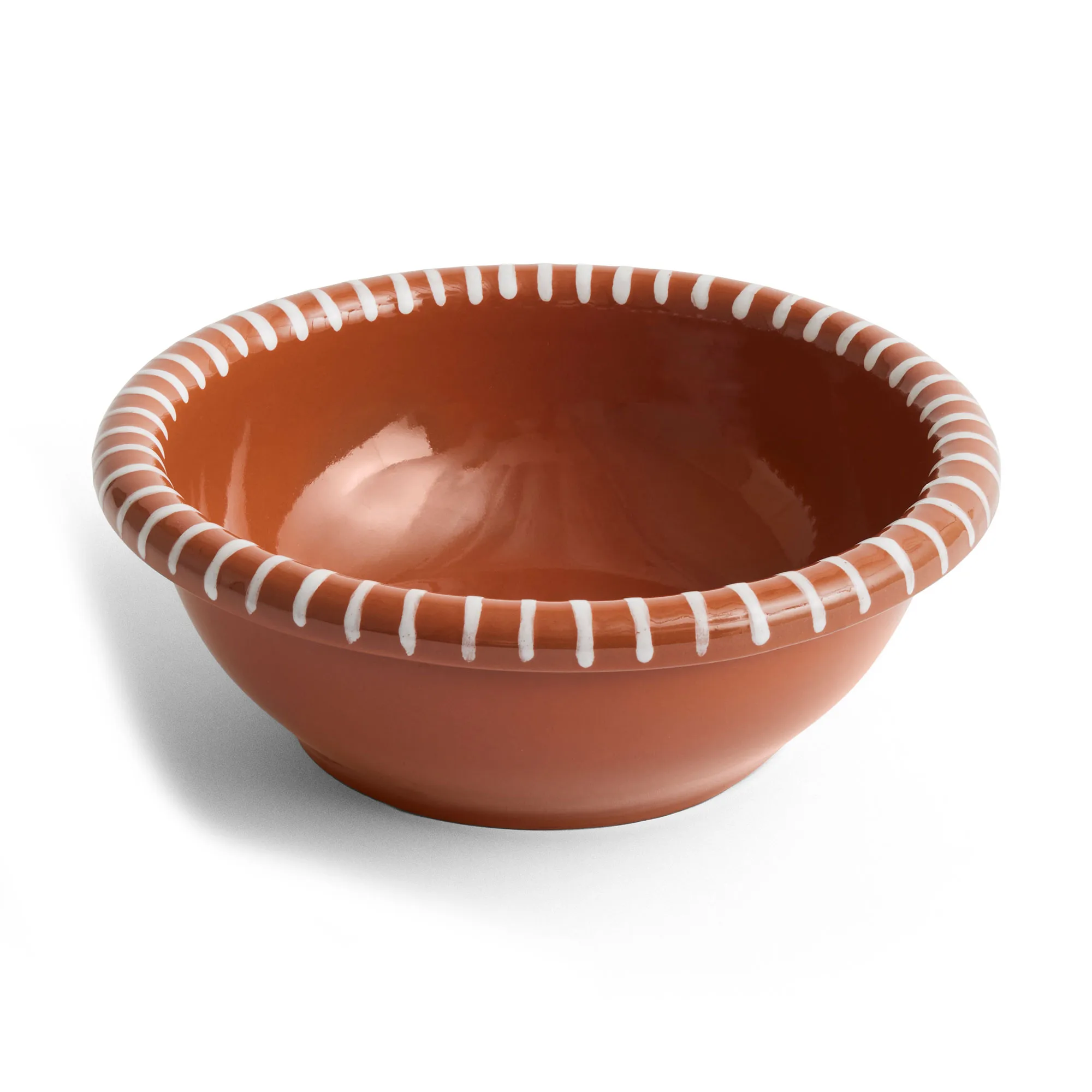 Barro salladsskål, Natural with stripes, Ø26 cm