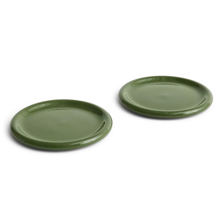 Barro tallrik Ø24 cm 2-pack - Green - HAY