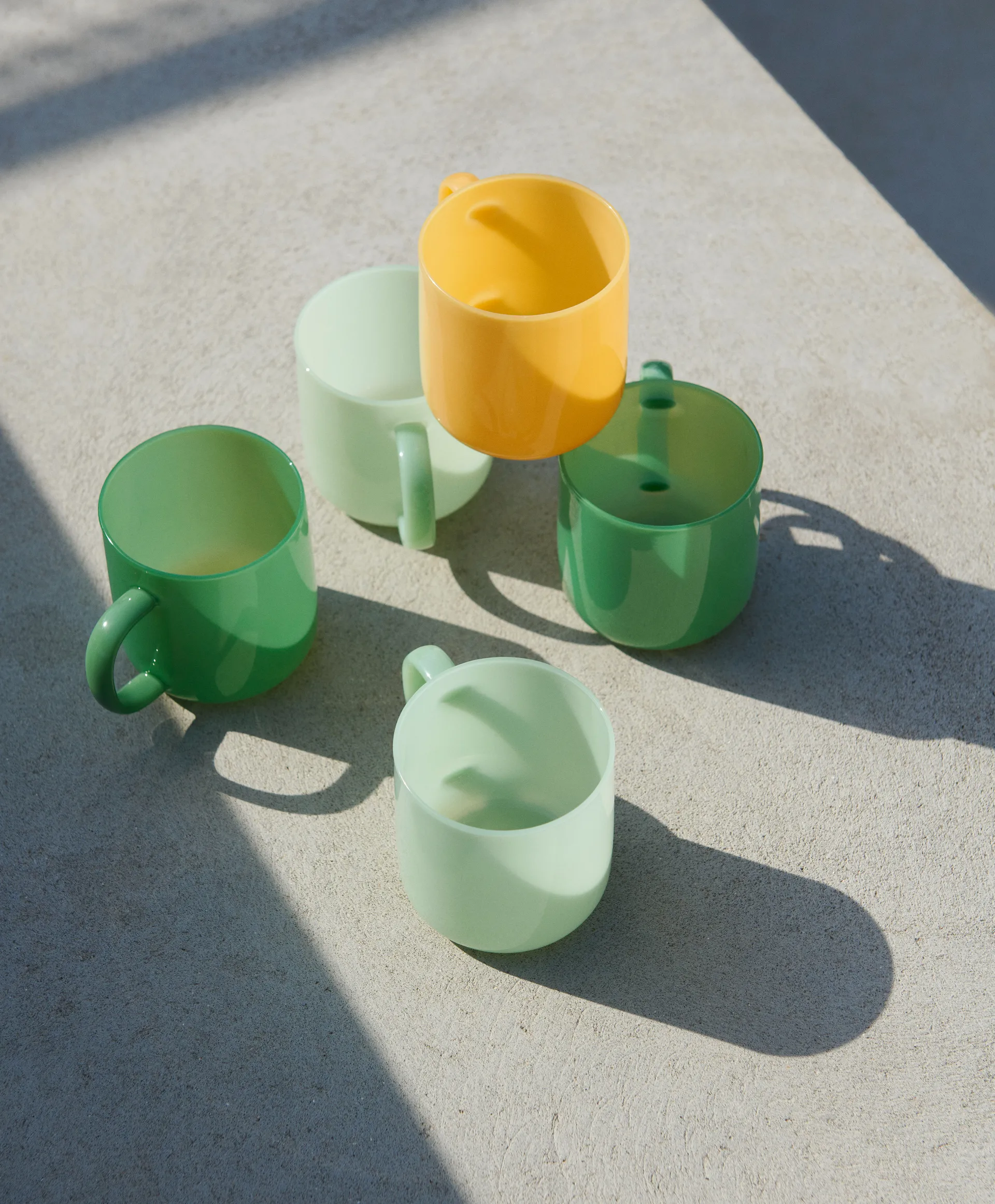 Borosilicate mugg 30 cl 2-pack, Jade yellow HAY